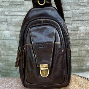 Italian Leather Handmade Sling Bag